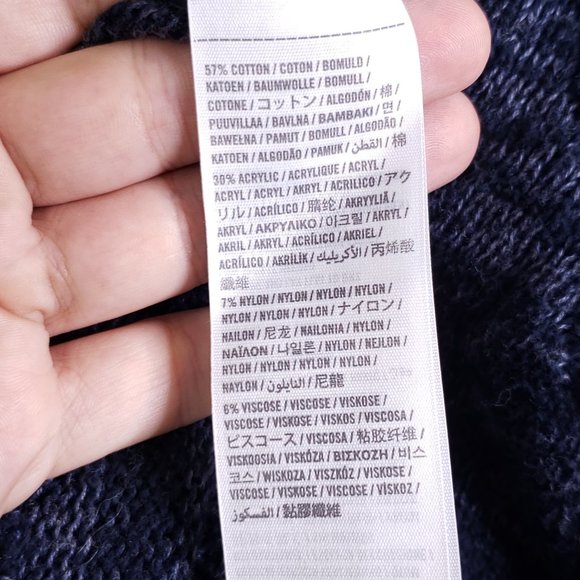 Hollister Women's L (Approx) Blue Long Sleeve Knit Pullover Tunic Sweater Top - Picture 6 of 7